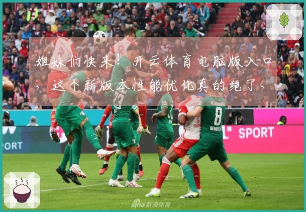 姐妹们快来！开云体育电脑版入口，这个新版本性能优化真的绝了，游戏流畅度飙升！